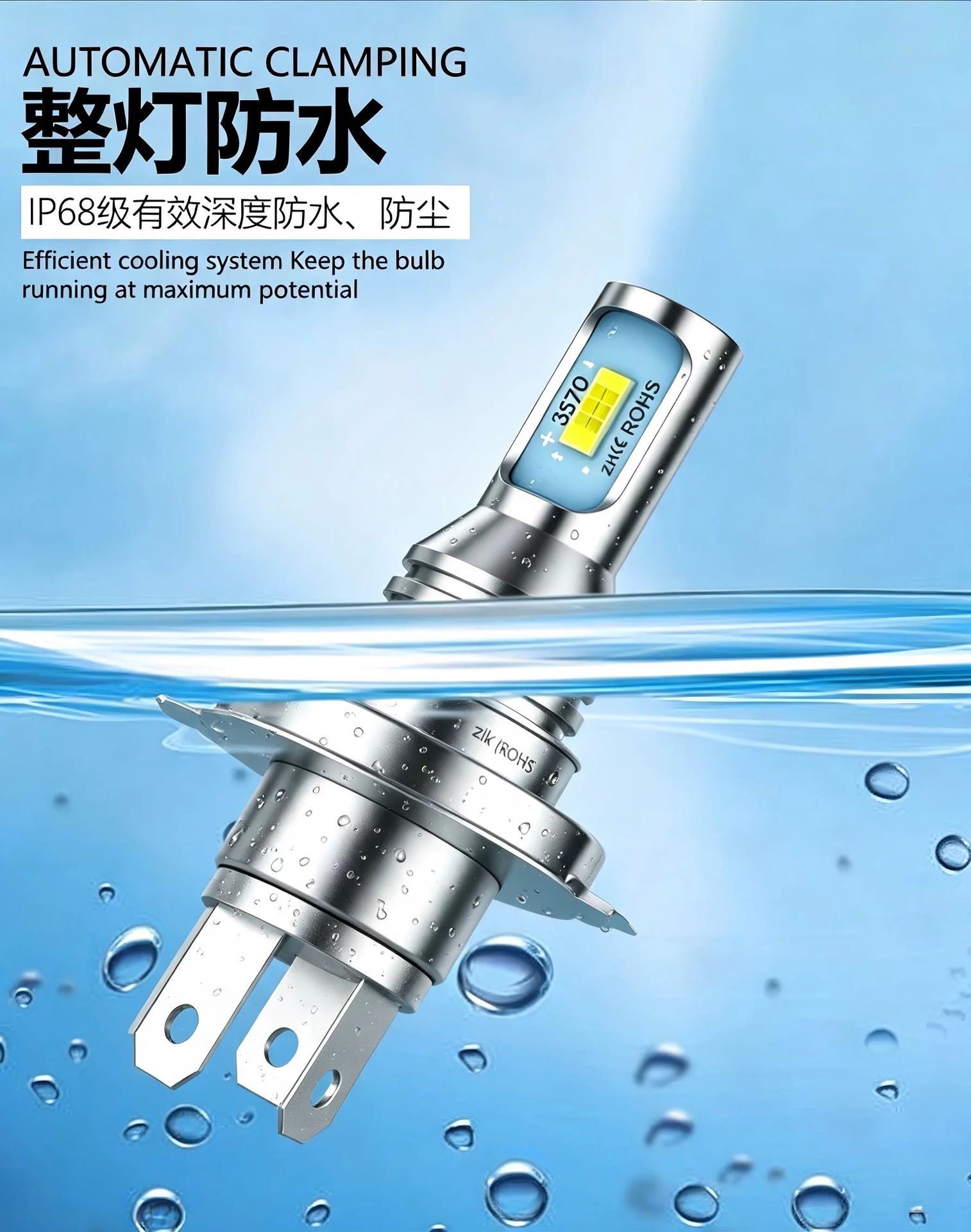 Cross-Border Hot-Selling Car Lights, Plug-In H7H11 Ultra-Bright Spotlight Mini-Sized Car Led Headlights, Dropshipping Available