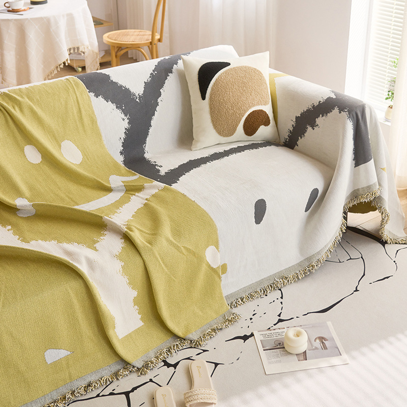 Transfronterizos para toallas de sofá simples antideslizantes cuatro estaciones de una sola pieza de cubierta de sofá cubierta de sofá cojín de tela de cubierta de sofá