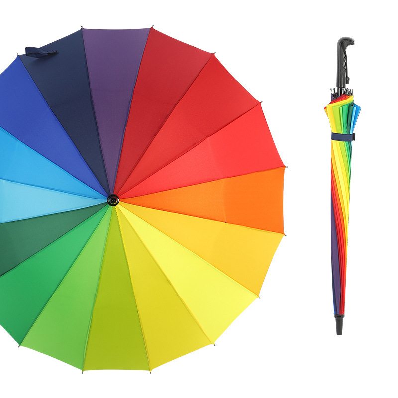 Factory in stock wholesale supply rainbow umbrella umbrella golf advertising umbrella LOGO insurance gift straight umbrella Factory in stock wholesale supply rainbow umbrella umbrella golf advertising umbrella LOGO insurance gift straight umbrella