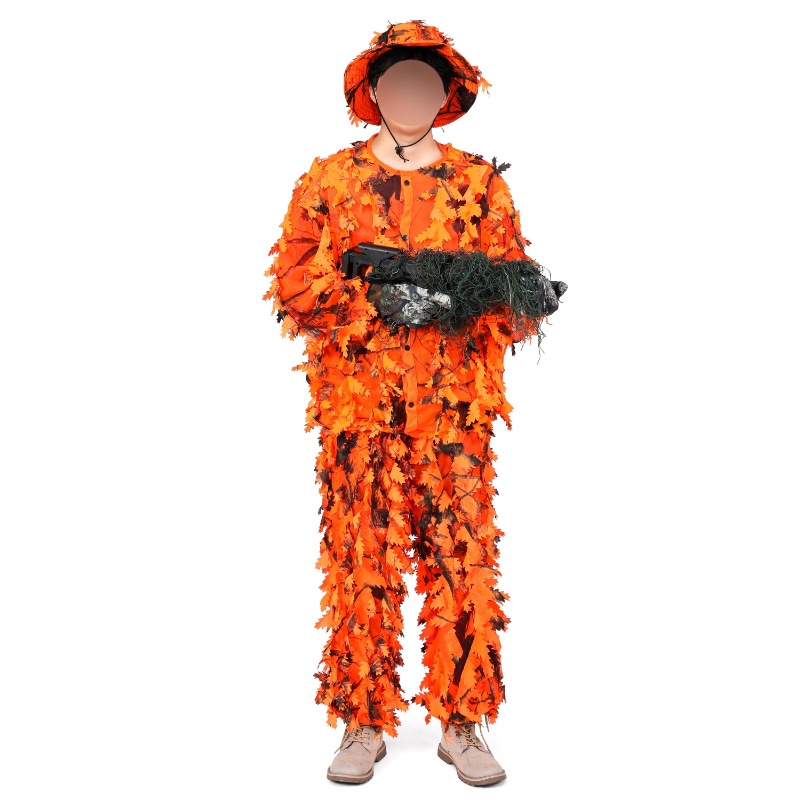 Ropa de camuflaje para entrenamiento deportivo al aire libre, ropa táctica de camuflaje multiterrain para observación de aves, fotografía y ocultación, venta al por mayor.