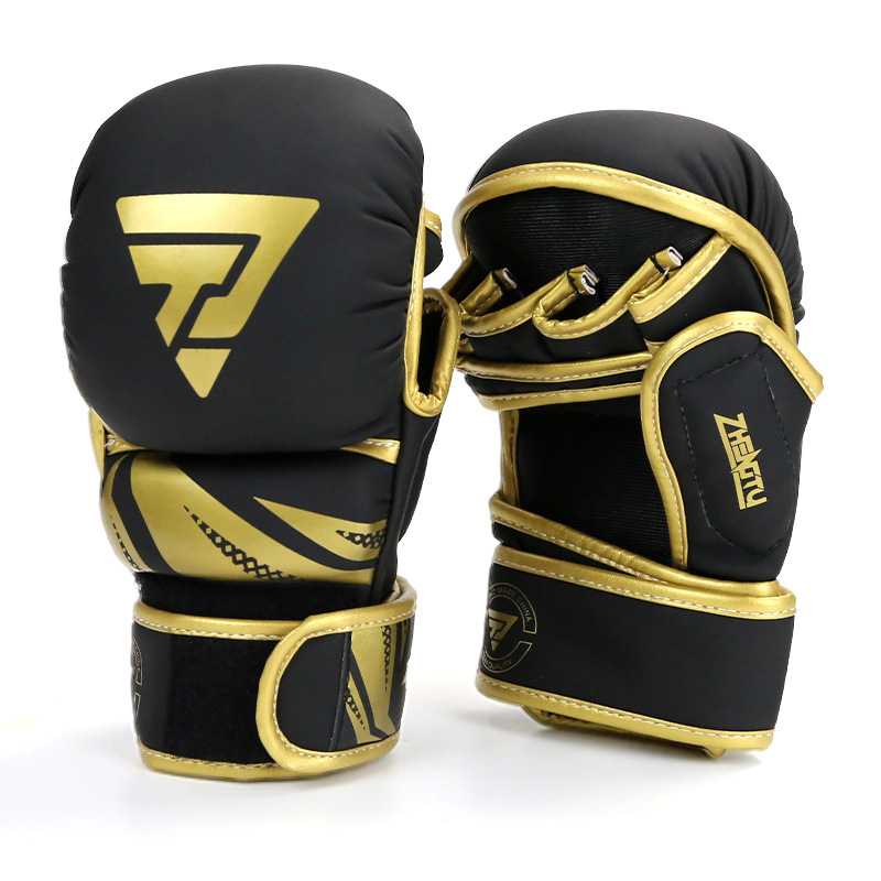 ZTTY guantes de boxeo forro grueso guantes de boxeo para adultos hombres y mujeres entrenamiento de Sanda lucha sacos de arena guantes de boxeo ufc