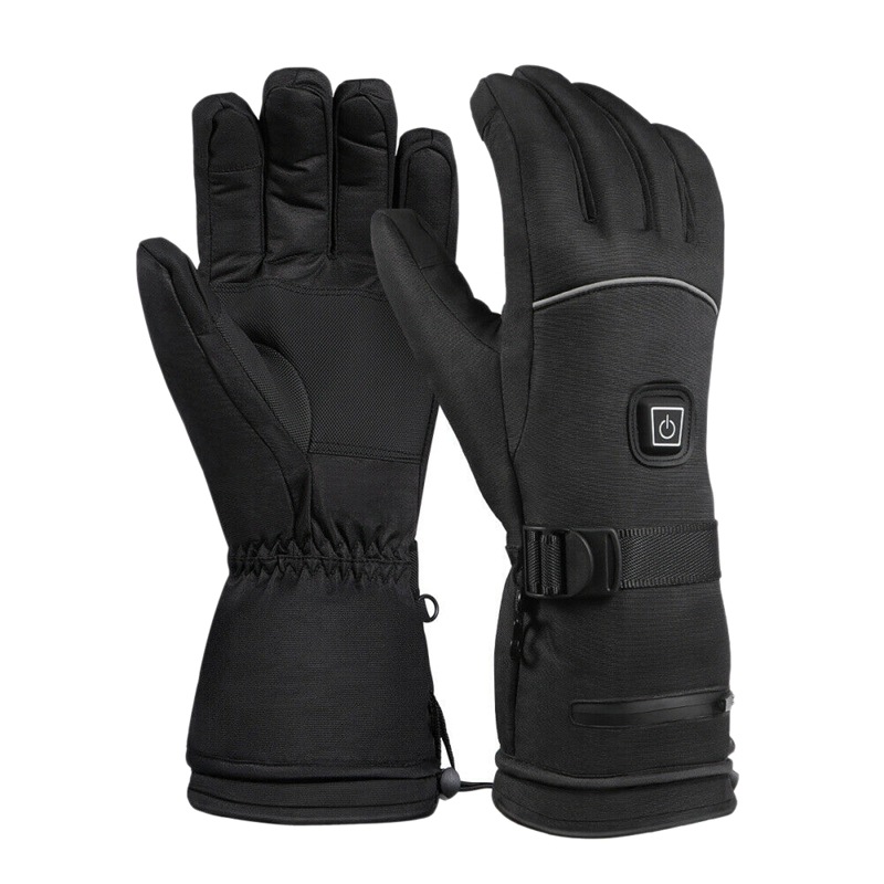 Guantes de calefacción transfronterizos esquí al aire libre ciclismo engrosado guantes de calefacción eléctrica pantalla táctil carga guantes de calefacción a prueba de frío para hombres y mujeres