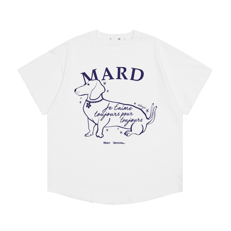 韓国マルディトレンディな半袖フラワープリントゴールドハイシルバー夏ラウンドネック純綿ルーズTシャツトップトレンディ|undefined