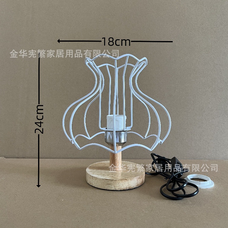 8inch 꽃 모양의 철제 프레임 + 13개의 높은 통나무 베이스