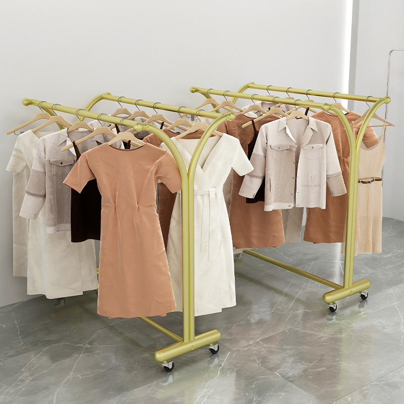 着地展示棚の中間側に棚を掛けて移動します。|undefined
