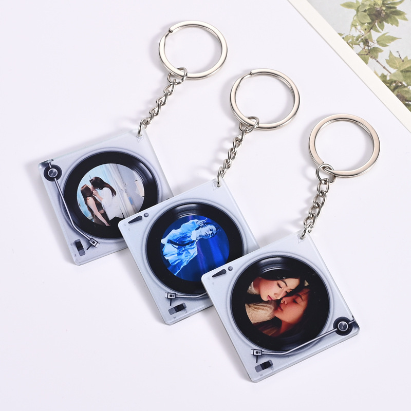 スターアクリルNFCレコードキーホルダーカスタムdiyスター周辺クリエイティブ個性キーペンダントカスタム|undefined