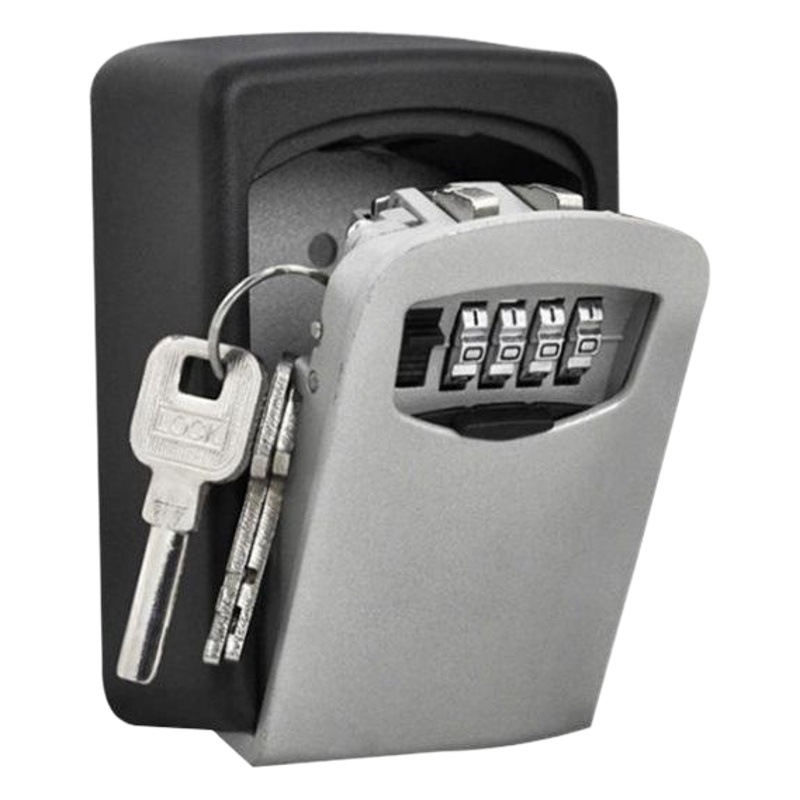 FUENTE de suministro de pared de Metal al aire libre contraseña candado clave caja de almacenamiento imprimible logotipo entrega de una sola pieza