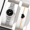 Fashionable watch, quartz steel belt, universal set for leisure, 2022 collection, Birthday gift