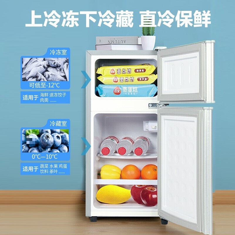 小冰箱迷你家用冷冻冷藏小型能效一级电冰箱租房宿舍专用二人用|undefined