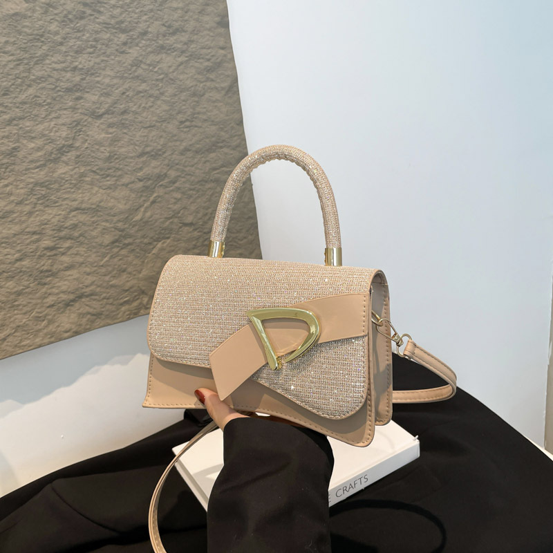 Moda y lujo ligero 2025 nuevo estilo estilo occidental estilo coreano popular retro casual color sólido bolso pequeño de mensajero de un solo hombro