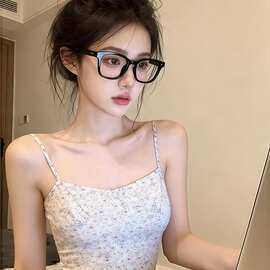 1*1随心裁韩系巨好看碎花吊带背心女夏修身绝美短款内搭叠穿上衣