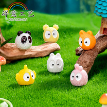 微景观创意可爱动物精灵小黑公仔 diy装饰品挂配件迷你微缩小摆件