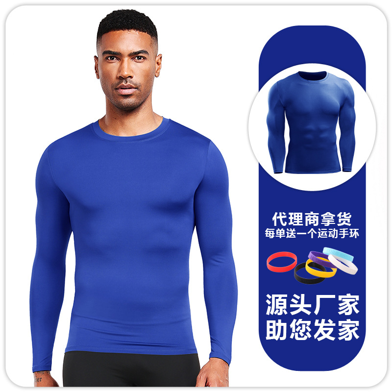 Ropa interior térmica para hombre otoño e invierno, ropa deportiva de fitness cálido, baloncesto de secado rápido y transpirable, maratón profesional