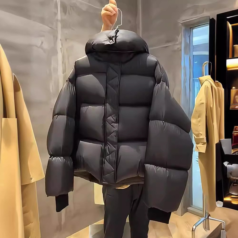 2026 Winter New High-Quality Ultra-Thick Short down Cotton Jacket for Petite Individuals, Loose Hooded Puffer Coat