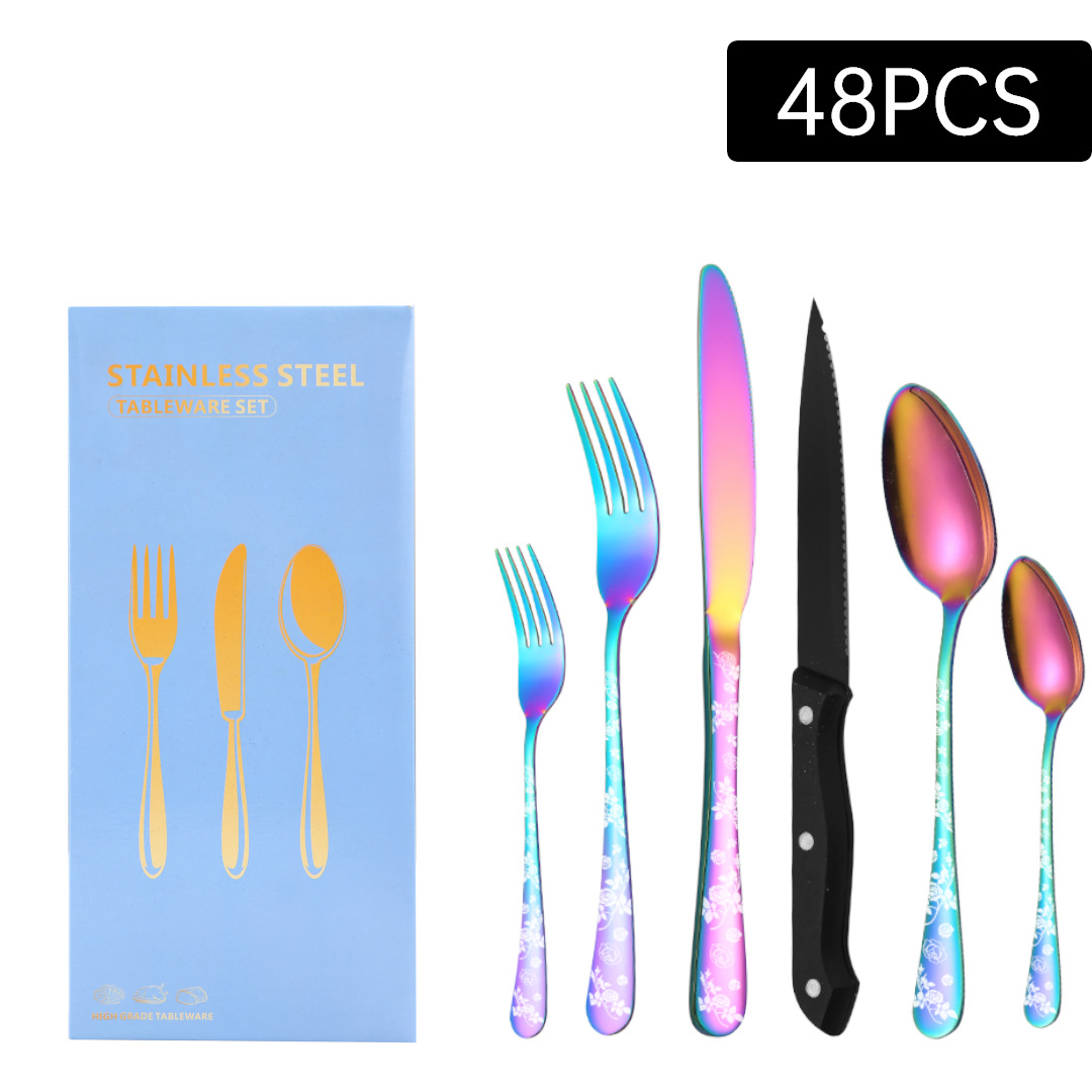 컬러 48 세트 (검은 칼)