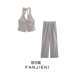 ZR対外貿易卸売り欧米風女装首襟ベストパンツ2010778 6929413