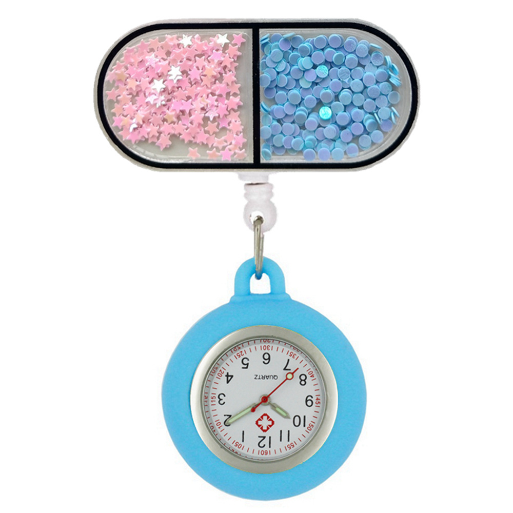 Icono médico creativo del hospital enfermera médico unisex acrílico brillante retraíble clip de carrete de insignia FO