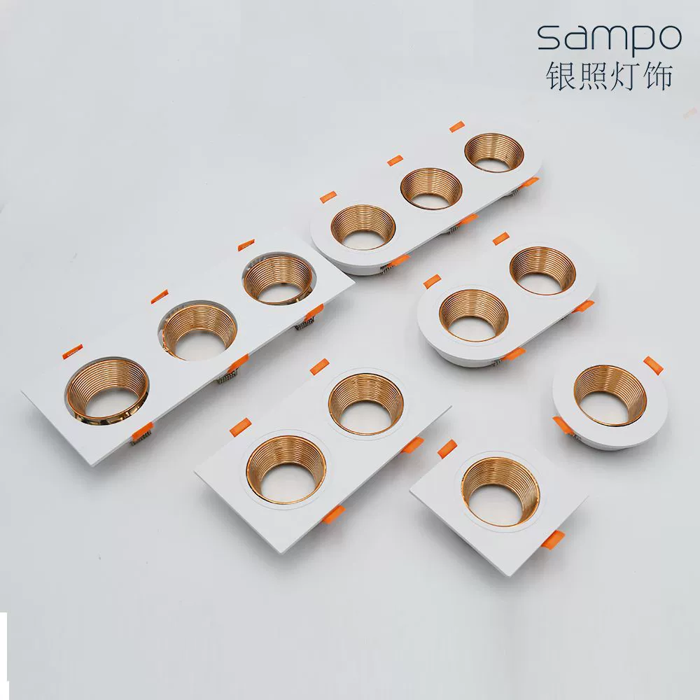 GU10MR16 Потолочный светильник Встроенный прожектор Корпус PC Кронштейн Светильник Кубок Downlight комплект Антибликовая чашка любой матч