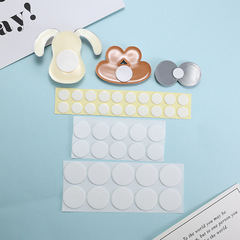 10mm round double-sided resin accessories DIY 1cm double-sided tape 3D three-dimensional thermos cup cartoon sticker transparent