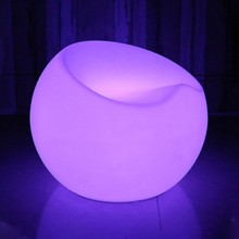 LED发光苹果凳子户外吧台椅子电影院休息等候椅美陈装饰休闲座椅