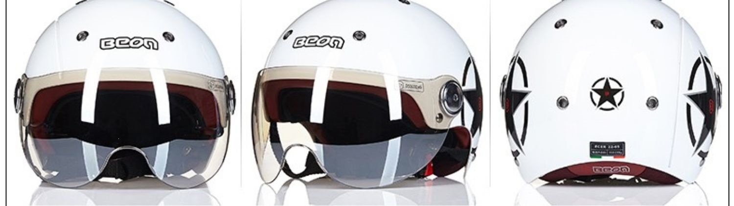 BEON Motorcycle Helmet for Men and Women, Universal for All Seasons, Half Helmet for Electric Vehicles and Motorcycles, 3C Certified, National Standard, Summer