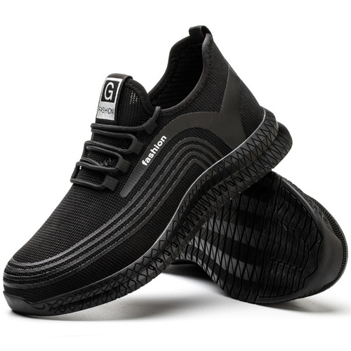 Feiwei labor protection shoes men's steel toe Kevlar anti-smash and anti-stab lightweight, breathable, comfortable and breathable safety protective shoes