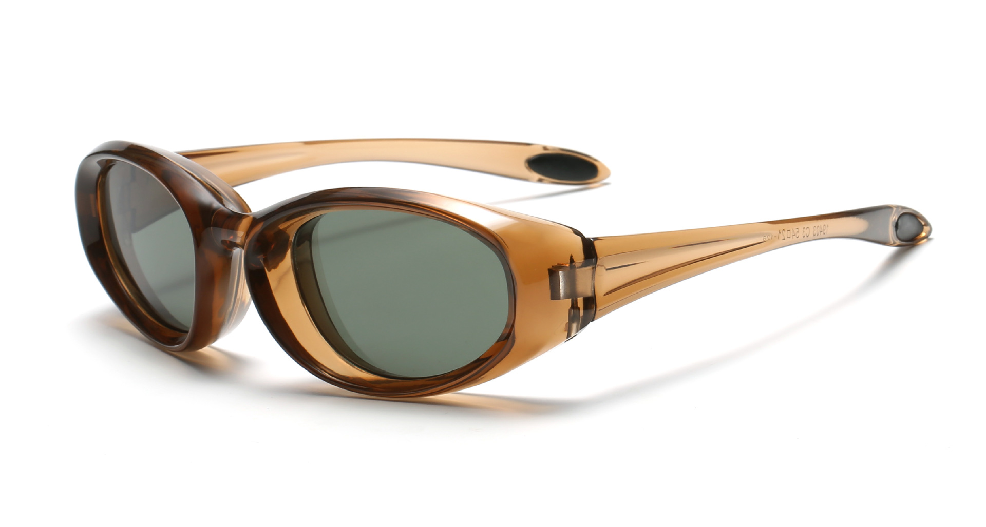 Light coffee frame green film