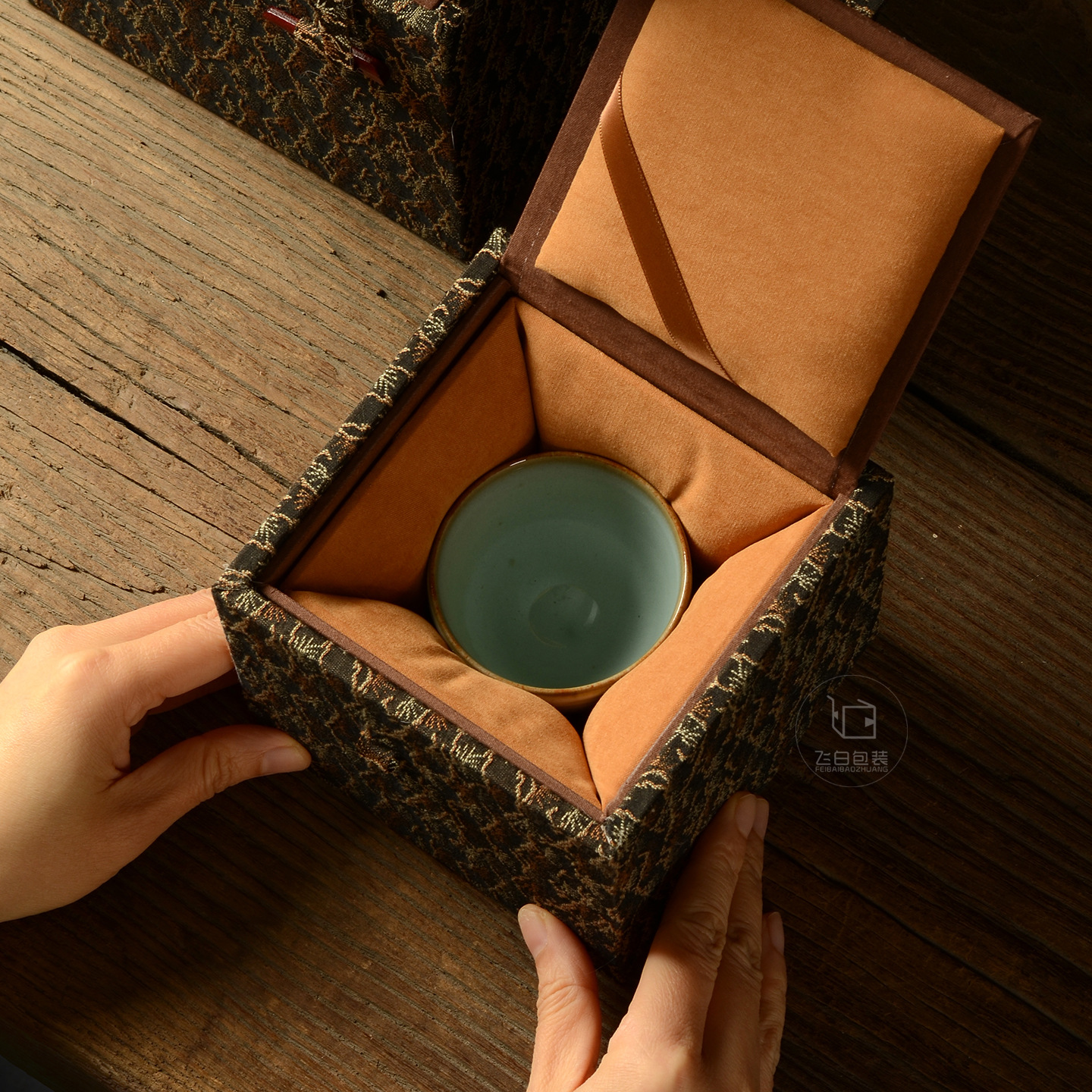 Tea set, storage box, jewelry, storage system, minifigure walnut, Birthday gift 3