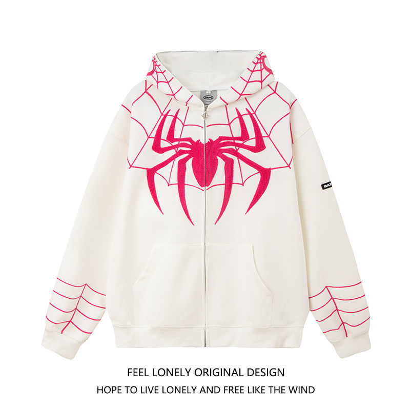 Spiderman Cardigan Zip-Up Hoodie