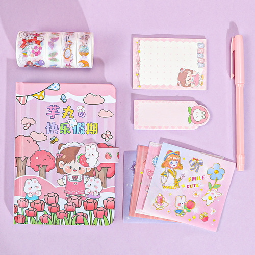 Ledger set, full set of cultural and creative gifts, student gifts, stationery, ledger set, wholesale notebook gift box