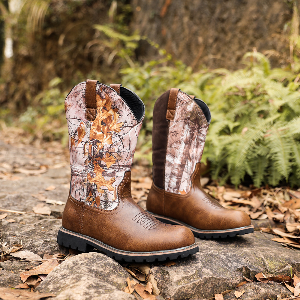 Big Tree elements Western cowboy boots for men_voghion.com