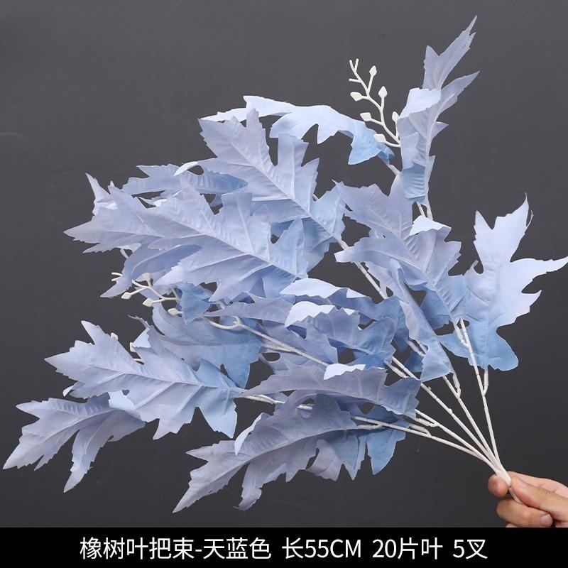 蓝色系仿真花婚礼婚庆场地场景布置道具装饰花艺花材花束假花批发|undefined