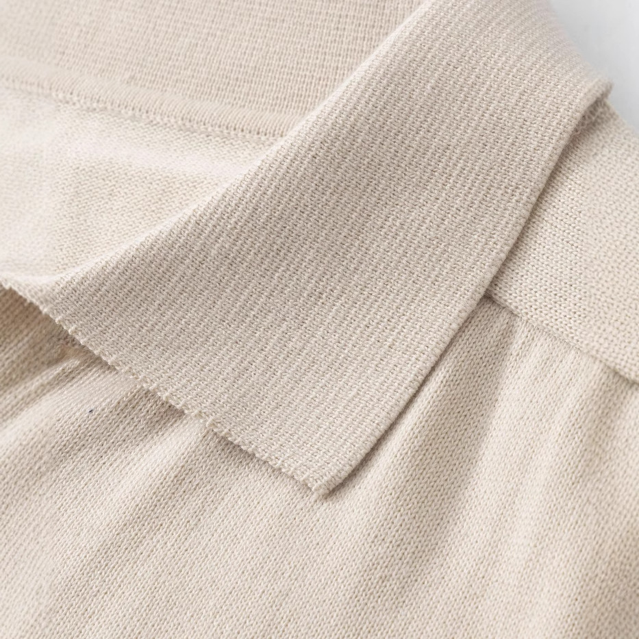 Klassischer V-Ausschnitt-Wollpullover – Zeitloser Strickpullover für Damen und Herren, Herbst-Winter-Freizeitmode (Beige) – S/M/L/XL_voghion.com