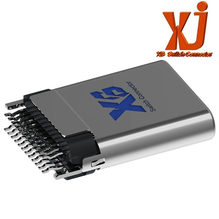 Горизонтальный штекер USB разъем 14PIN 90 градусов Type-C гнездо 14P, USB-разъем 14P