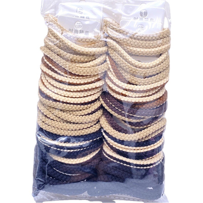 Cuerda de pelo simple Twist trenza accesorios para el cabello lazo banda de goma para el cabello tocado tarjeta tejida a mano banda para el cabello 2 yuanes tienda