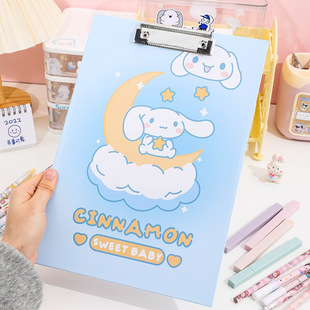 A4 Folder High-Looking Student Writing Pad Ins Style Large Cute Writing Information Board Clip for Office Use
