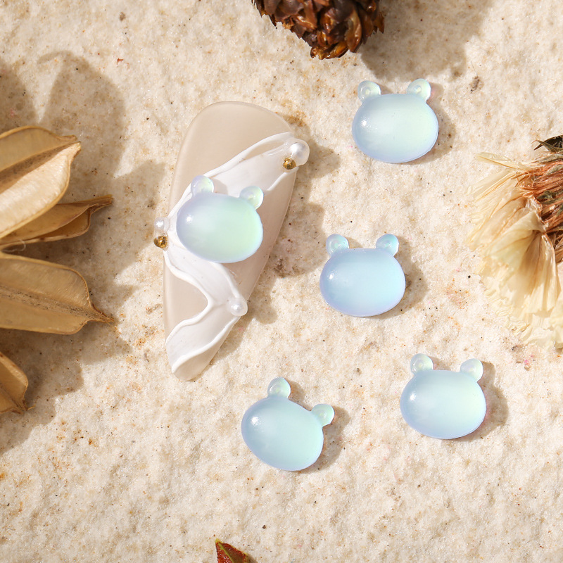 베어 헤드 블루 7.8*7.8mm