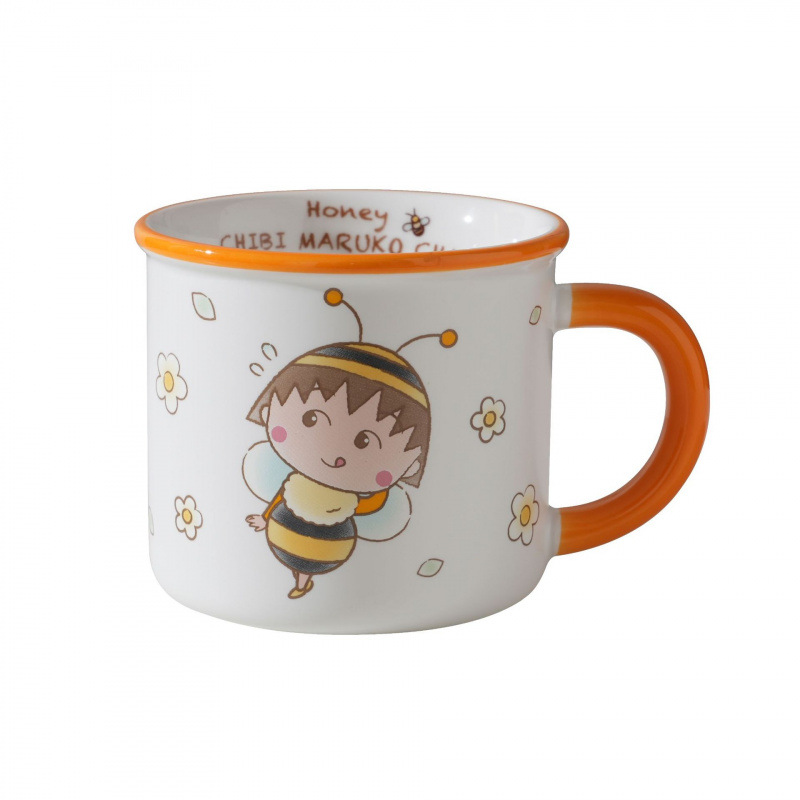 Cereza bola auténtica autorizada taza de cerámica lindo patrón de dibujos animados regalo de alto valor facial de imitación de taza de agua de esmalte doméstico