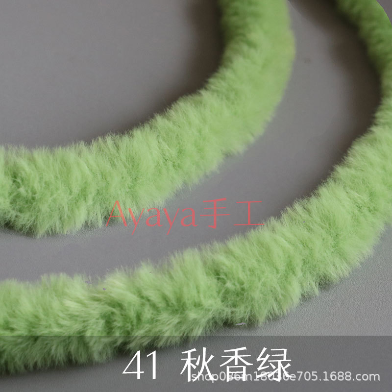 Suministro directo de fábrica 20mm imitación conejo felpa trenzado palo súper grueso súper densa hecha a mano DIY muñeca pequeña leche perro raíz pelo al por mayor