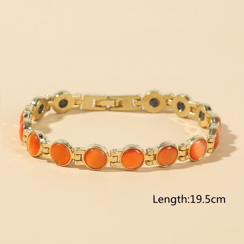 둥근 고양이 눈-오렌지