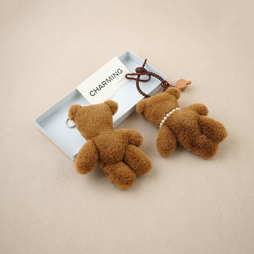 Little Red Book Club Squeaky Teddy Bear Pacha Dog Doll Plush Mr. Bean Bear Schoolbag Car Pendant