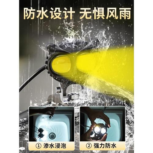 电动车灯超亮led大灯电瓶摩托三轮车12V前照外置透镜强光射灯卿佳