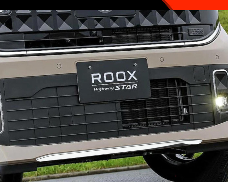 Suitable for Nissan 25 Roox Modified Front Bumper Special Lower Guard Plate Protective Decorative Bright Strip Automotive Supplies