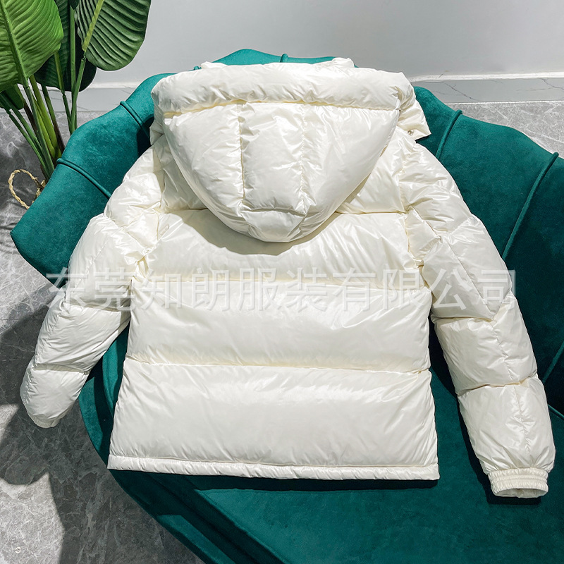 反季蒙家羽绒服冬季女加厚短款高端白鹅绒潮牌新款玛雅彩条必蒙口|undefined