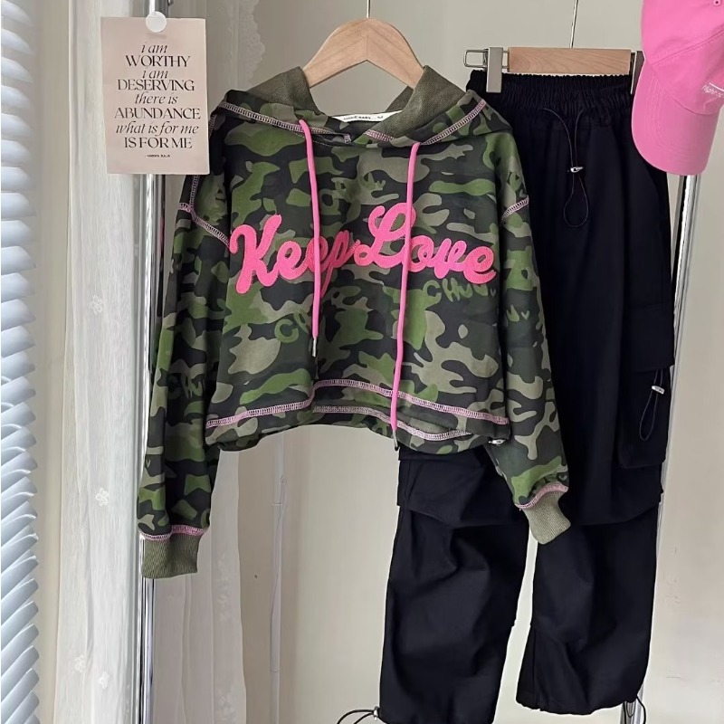 Camouflage autumn children's sweatshirt