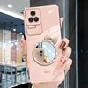 Brand phone case, cute mirror with bow, silica gel protective case, redmi, fall protection