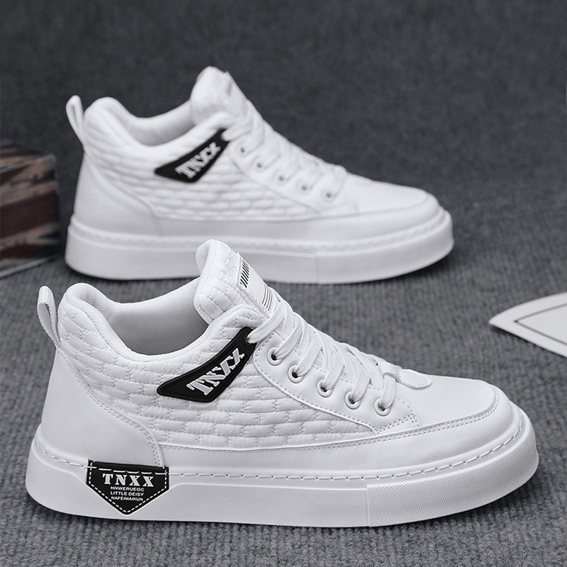 High-top men's shoes four seasons thick-soled sports white Joker junior high school students Putian Air Force board shoes basketball Xu Heng five seasons High-top men's shoes four seasons thick-soled sports white Joker junior high school students Putian Air Force board shoes basketball Xu Heng five seasons