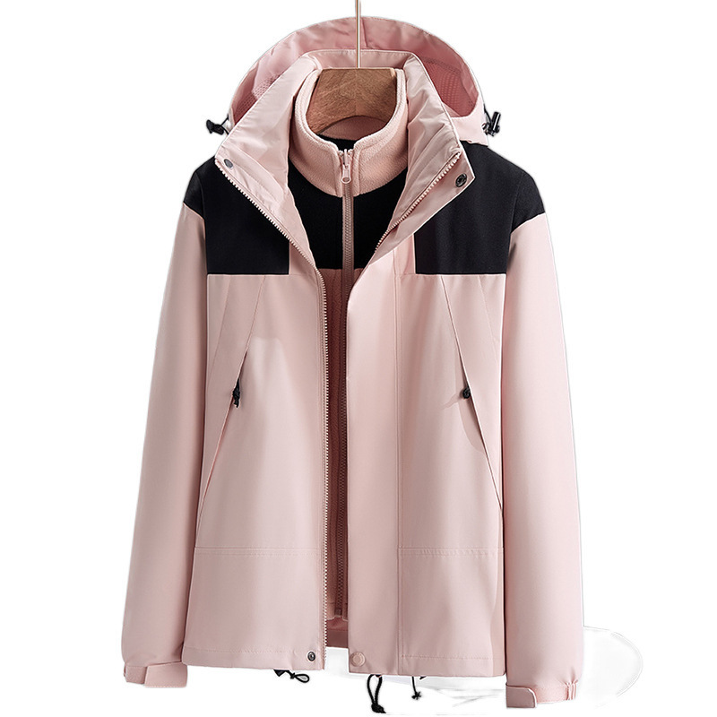 Chaqueta Cortavientos 3 en 1 Desmontable para Otoño e Invierno