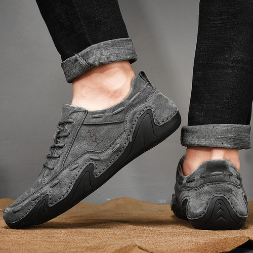Cross-border large size men's soybean shoes, new low-top handmade octopus men's shoes, fashionable and versatile casual shoes for men