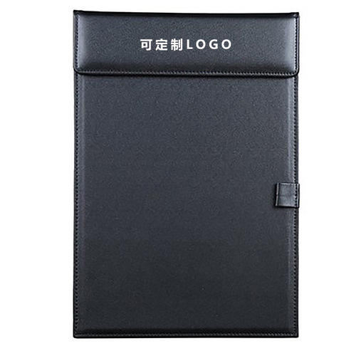 Office A4 file folder backing board A4 conference backing board clip Hotel small note holder This PU writing board can be customized with LOGO
